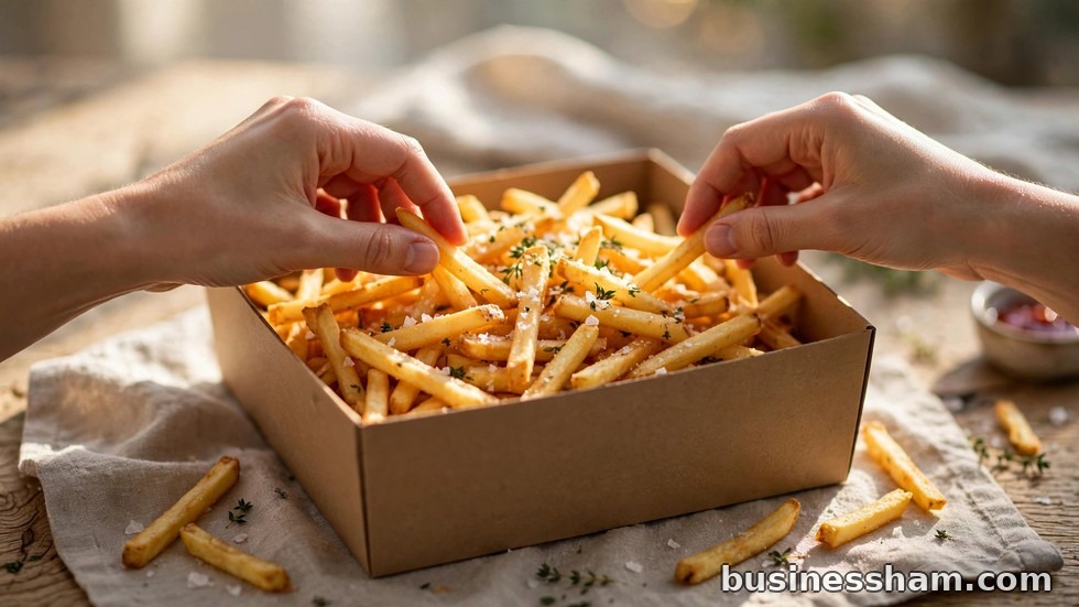Hands sharing fries from a large Whataburger family meal box