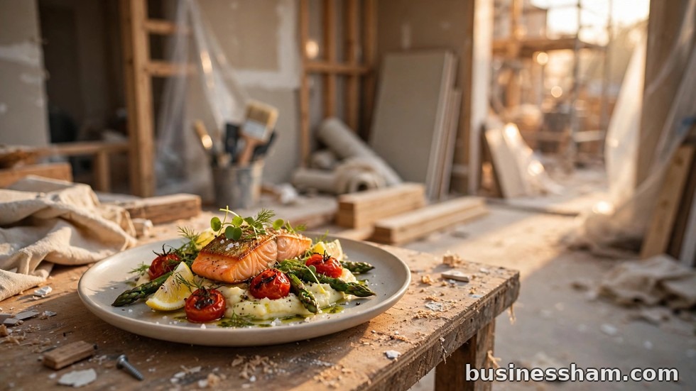 A modern fast food restaurant building exterior ready for business