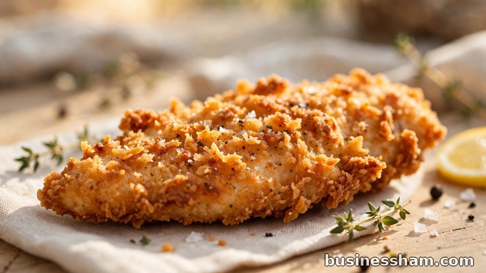 Close-up of a crispy Whataburger chicken fillet in a toasted bun
